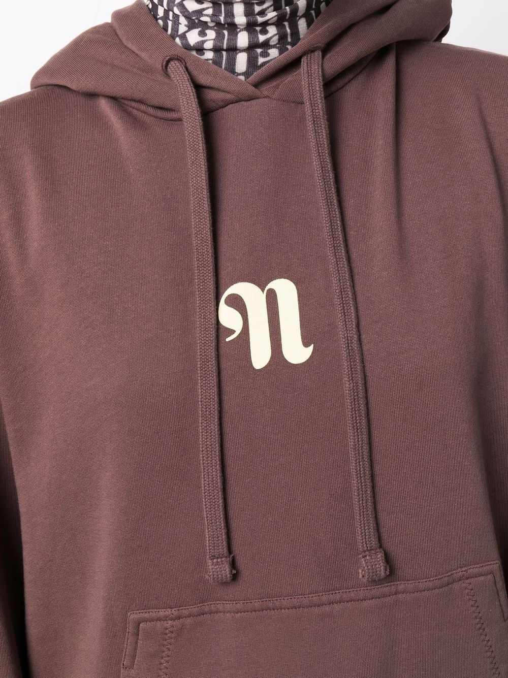 logo-print long-sleeved hoodie - 5