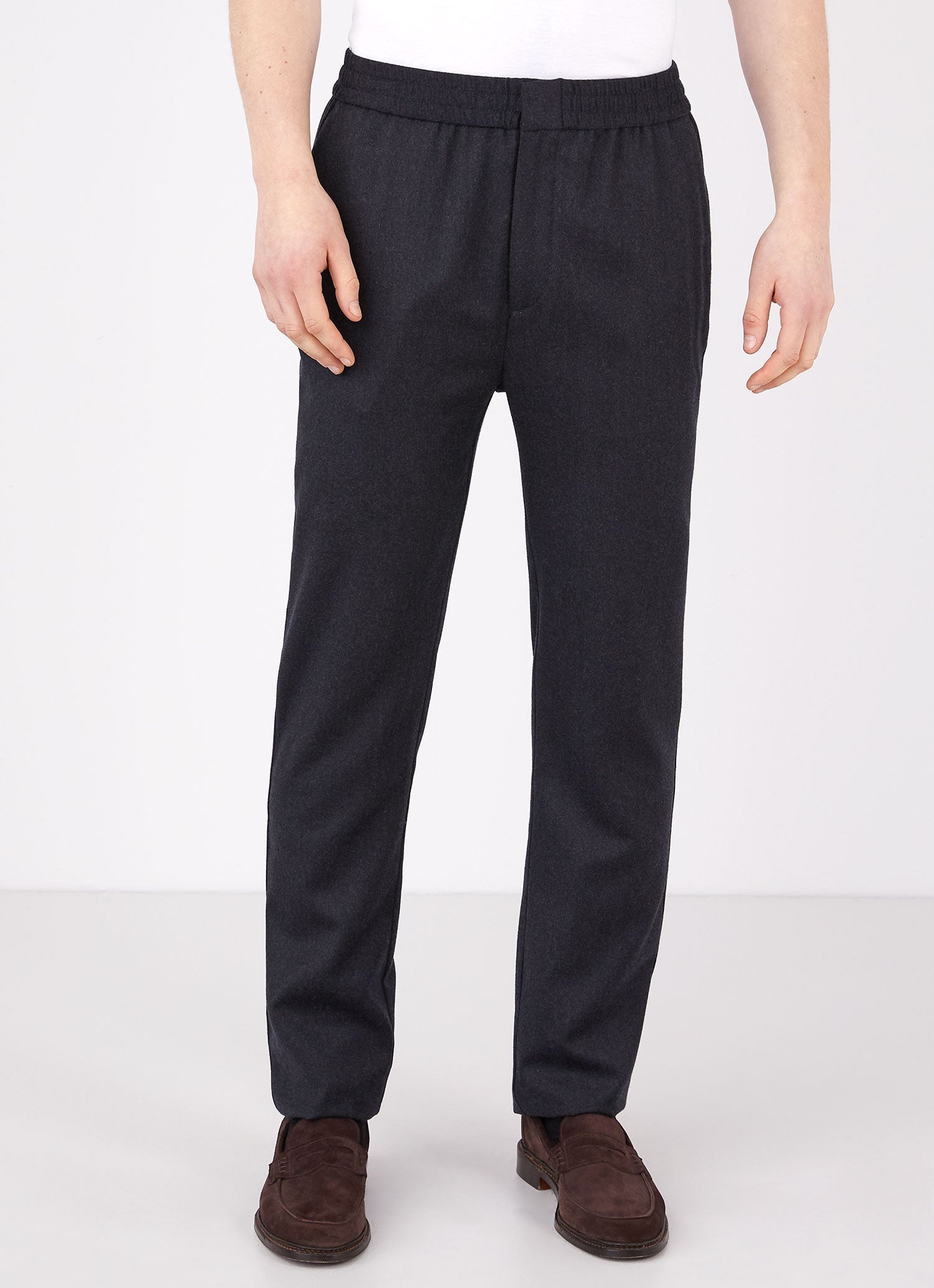 Wool Flannel Drawstring Trouser - 2