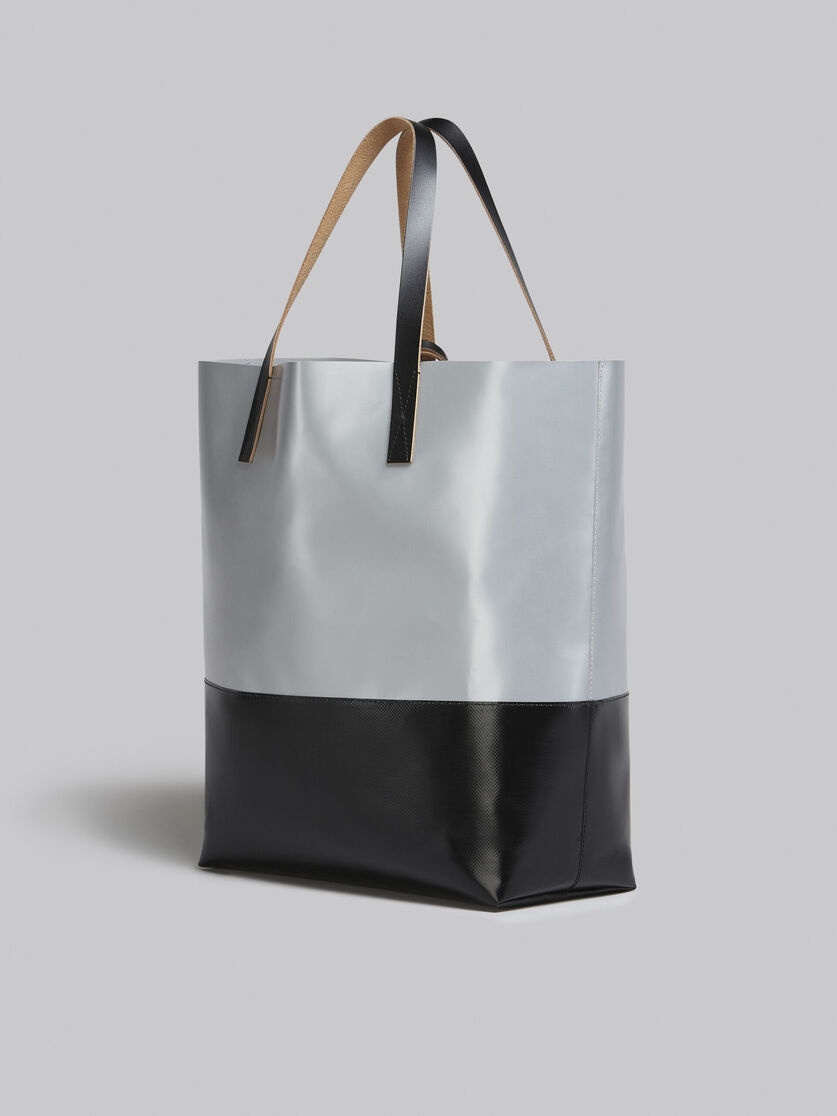 GREY AND BLACK TRIBECA SHOPPING BAG - 3