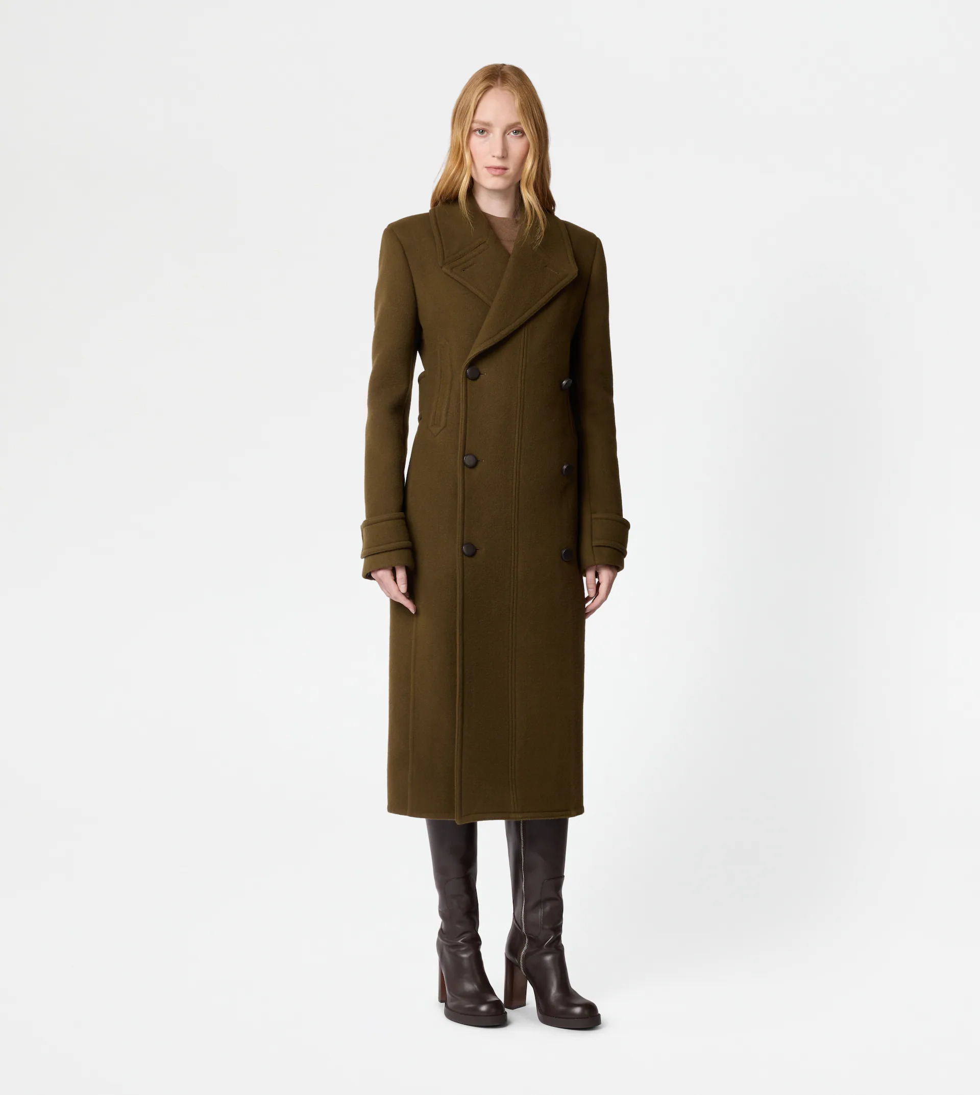 COAT IN WOOL - GREEN - 2