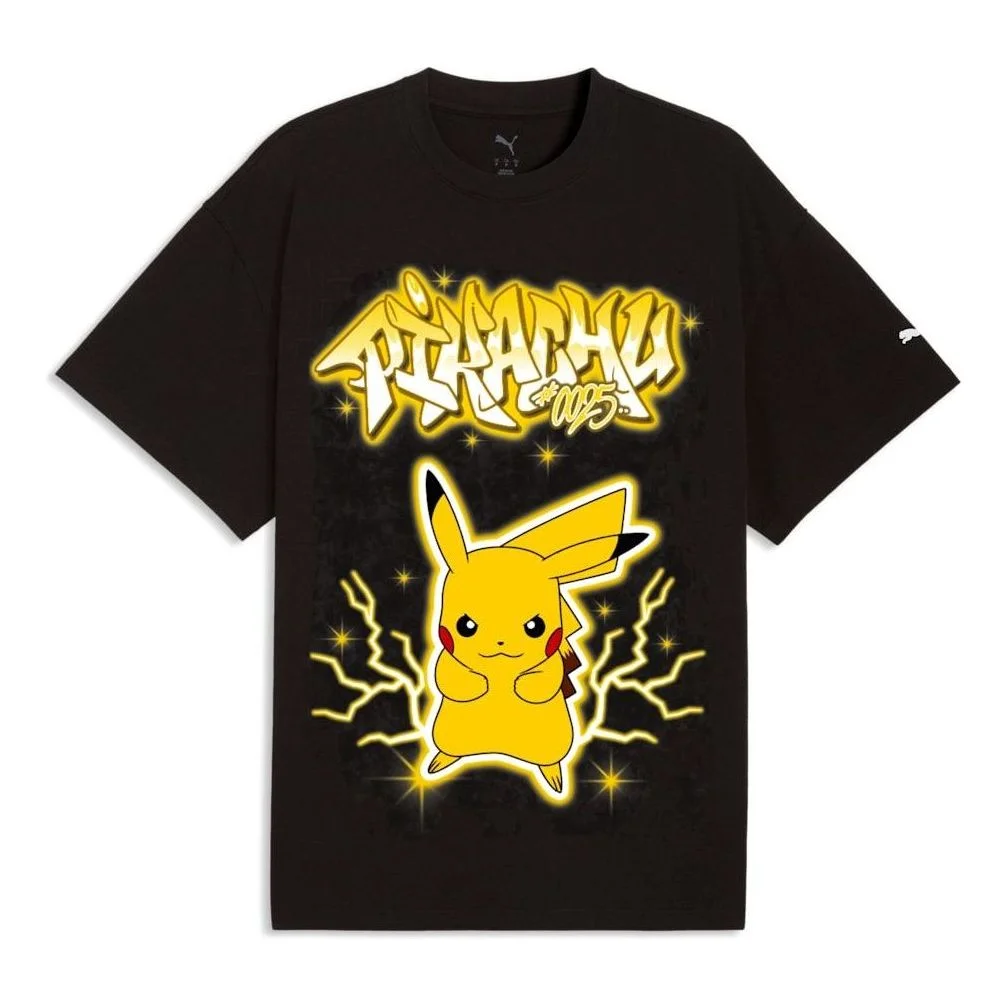 PUMA x Pokemon Pikachu Oversized T-Shirt 'PUMA Black' 635658-01 - 1