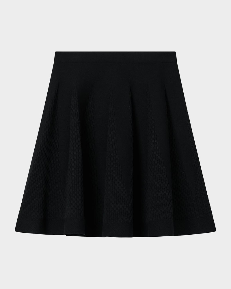 Knit A-Line Mini Skirt 1