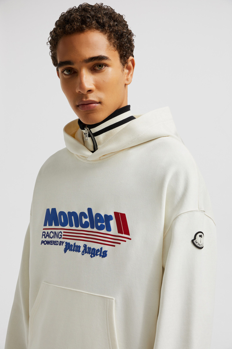 Moncler x Palm Angels Racing Logo Cotton Hoodie 4