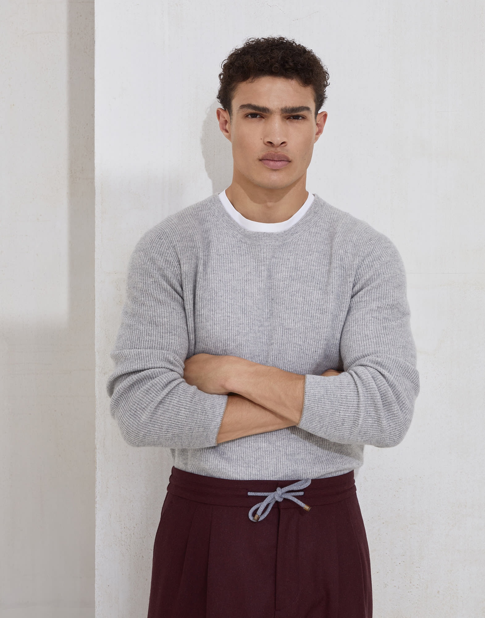 Cashmere English Rib sweater - 4