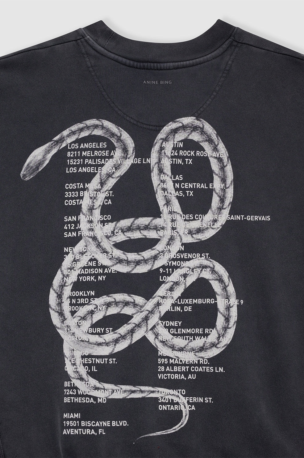 Jaci Sweatshirt Twisted Snake - Washed Black - 5