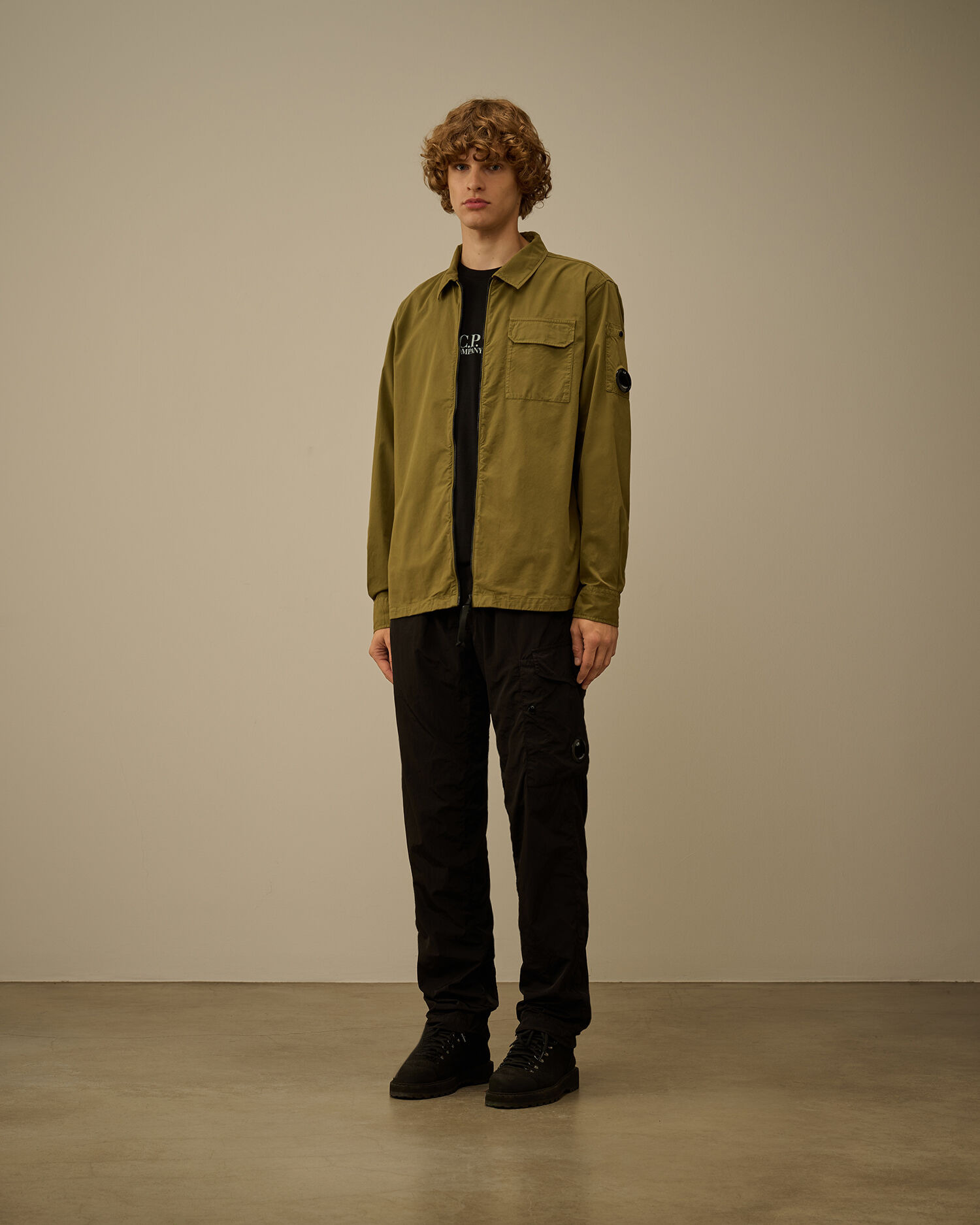 Organic Gabardine Zipped Overshirt - 2