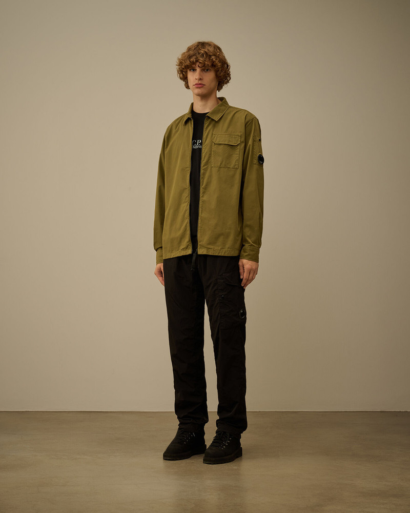 C.P. Company Organic Gabardine Zipped Overshirt outlook