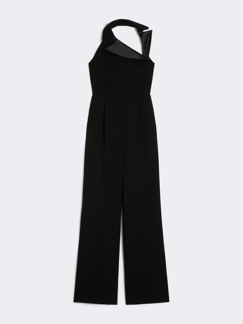 FAGIANI Lightweight cady jumpsuit - BLACK 1