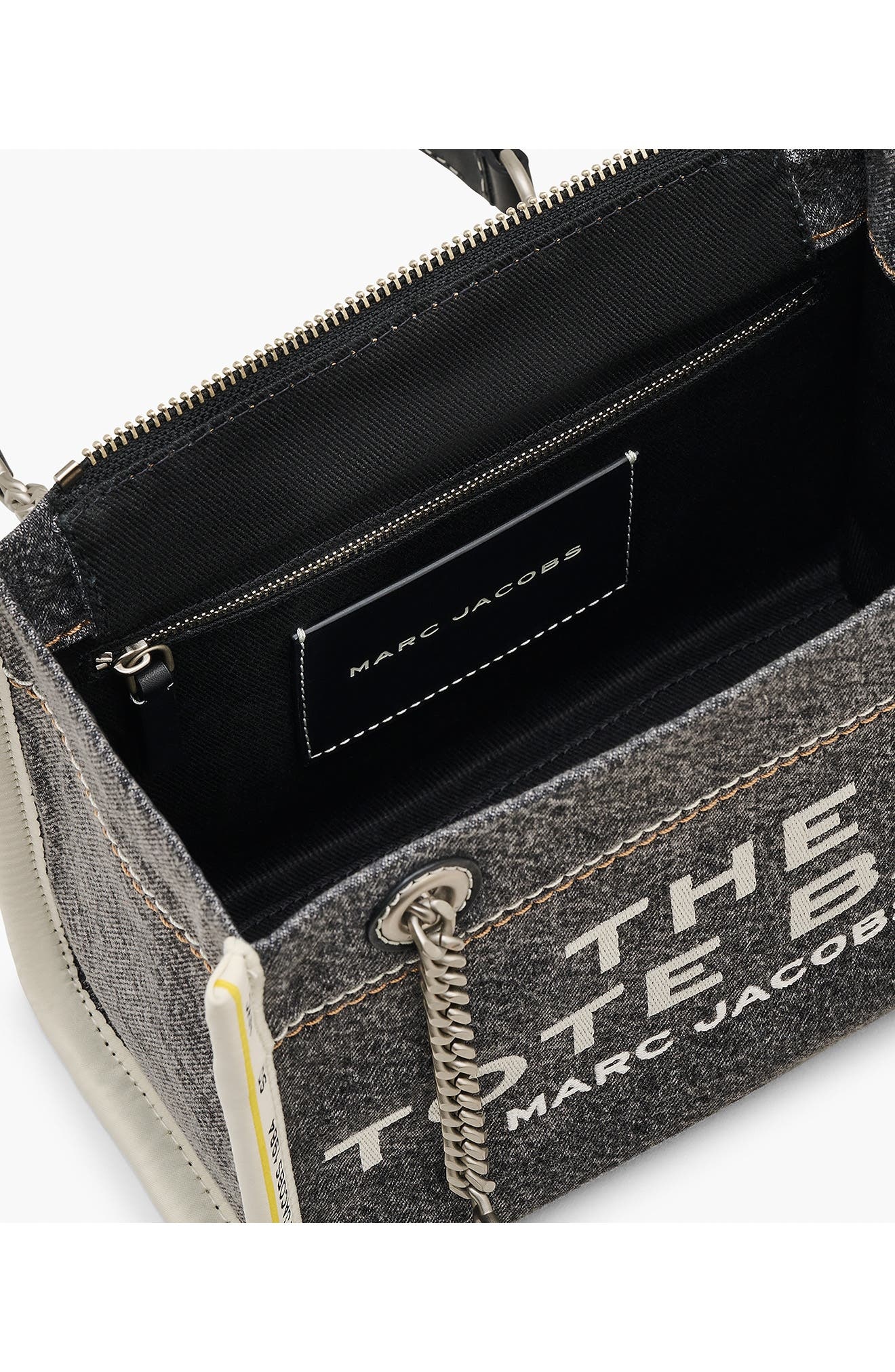 Marc Jacobs The Small Denim Tote in Black Wash at Nordstrom - 6