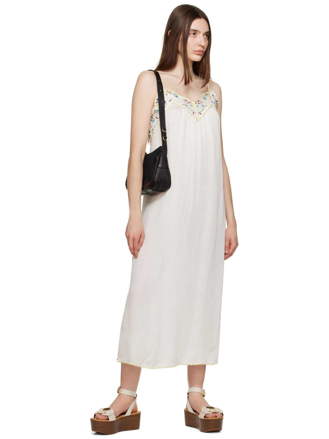White Chany Platform Sandals - 5