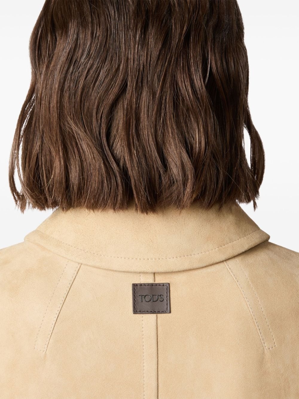 logo-patch leather jacket - 5