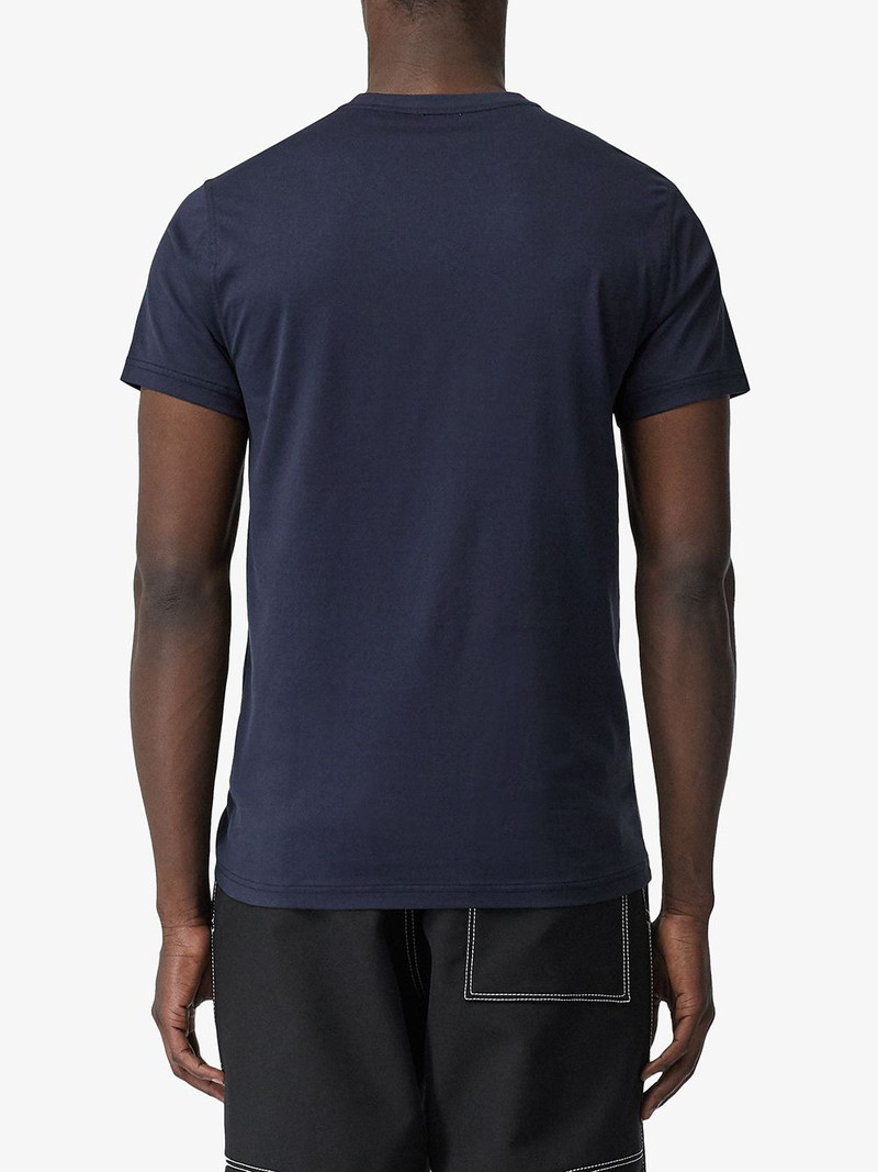 monogram motif V-neck T-shirt 4