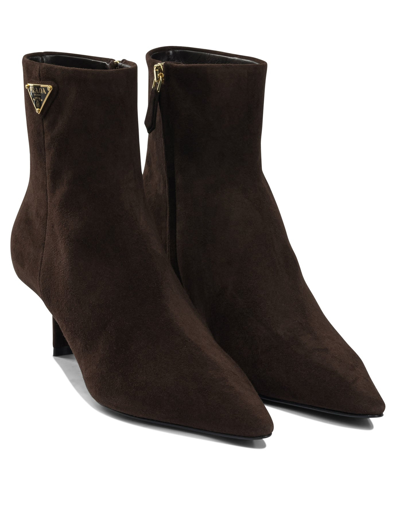 Prada Logo Leather Ankle Boots 30 Mm - 2