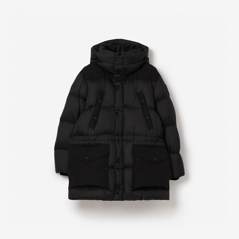 Logo Appliqué Nylon Puffer Coat 1