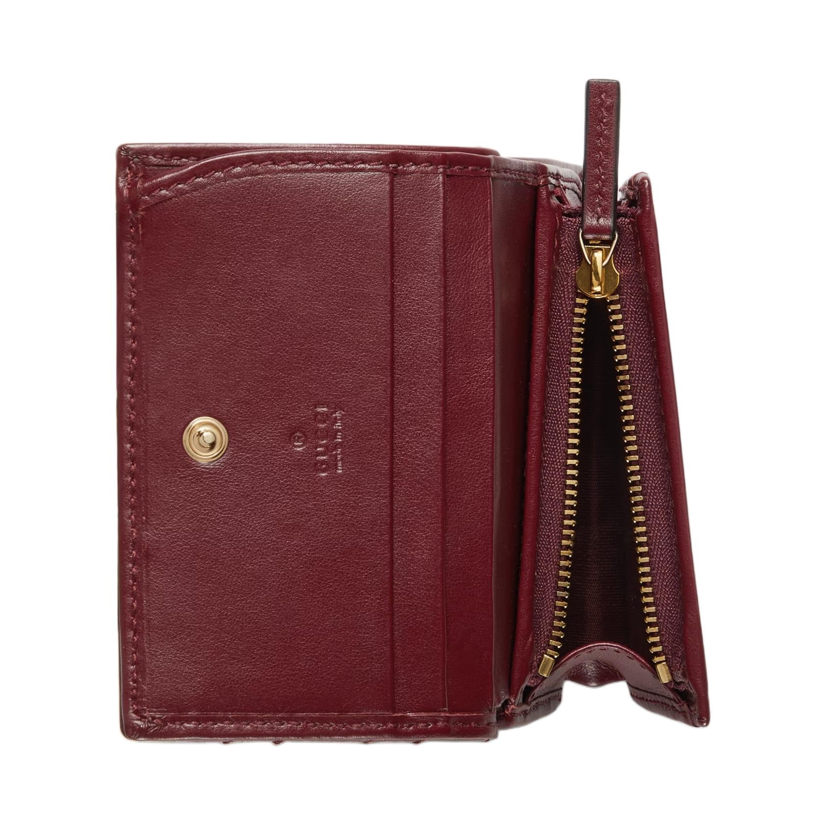 (WMNS) Gucci GG Marmont Quilted Leather Wallet 'Red Leather' 466492-DTDHV-6207 - 4