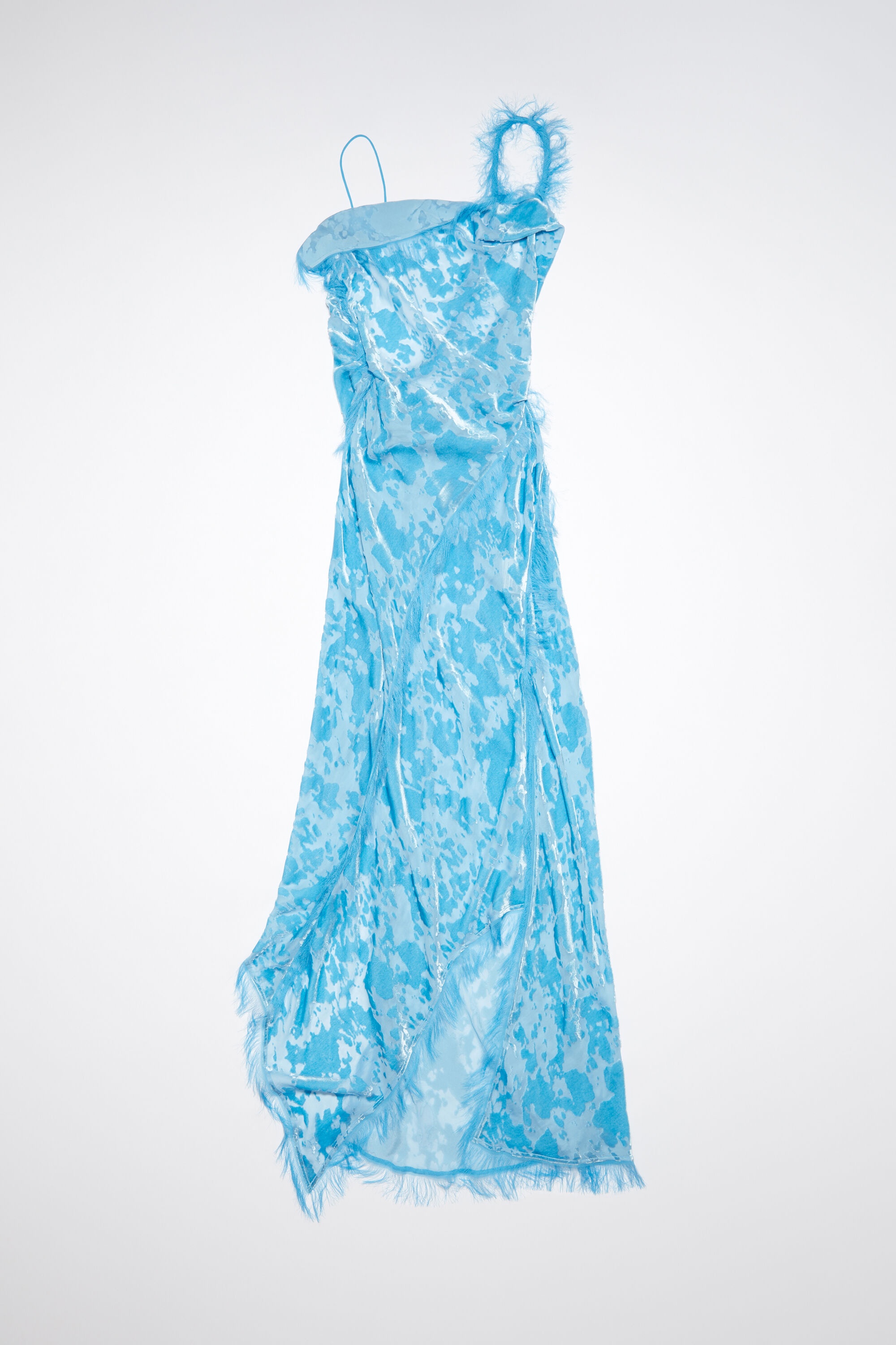 Draped strap dress - Neon blue - 7