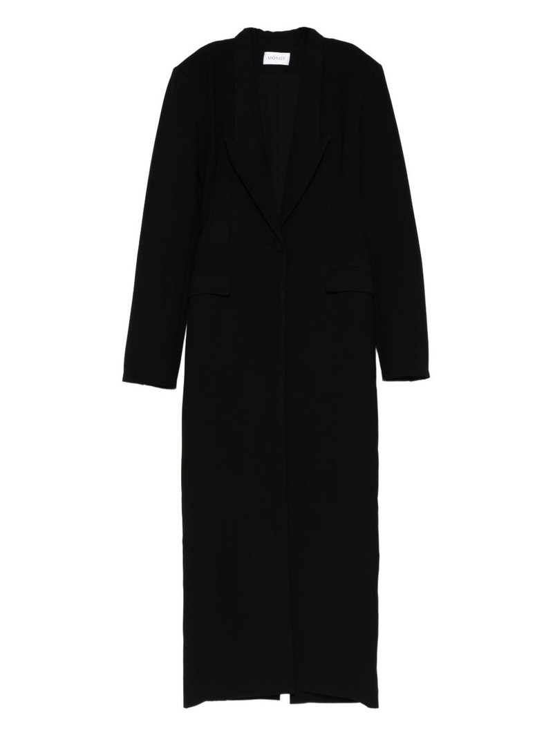 peak-lapel maxi coat dress 1