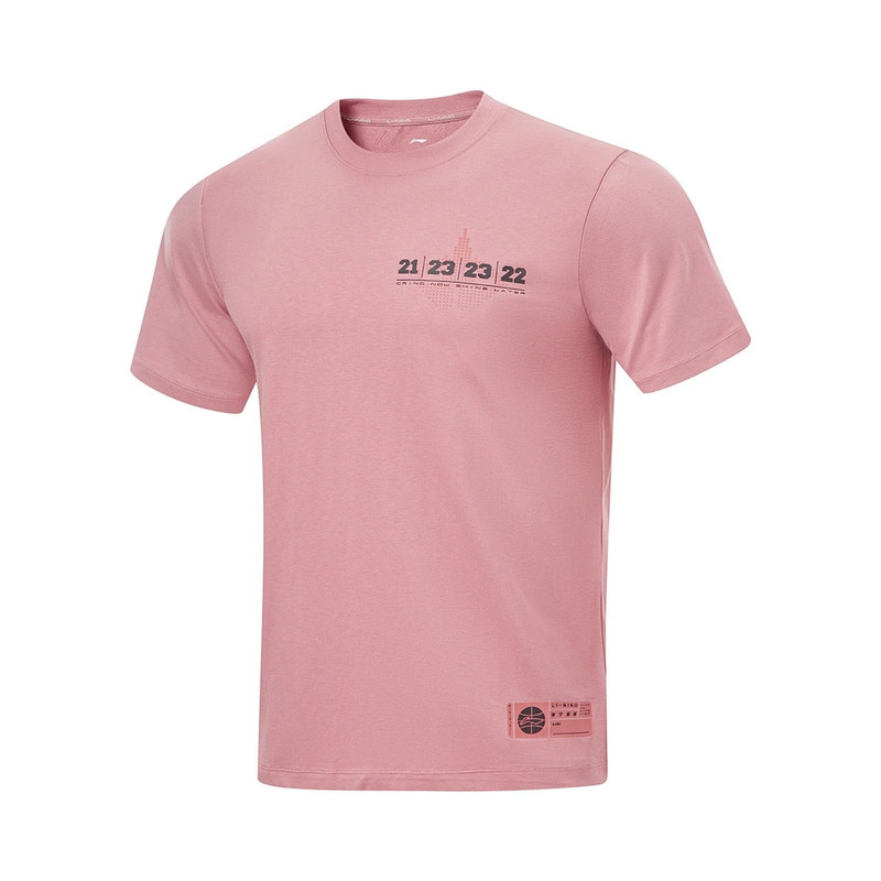 Li-Ning Li-Ning Graphic Basketball T-shirt 'Pink' ATST537-5 outlook