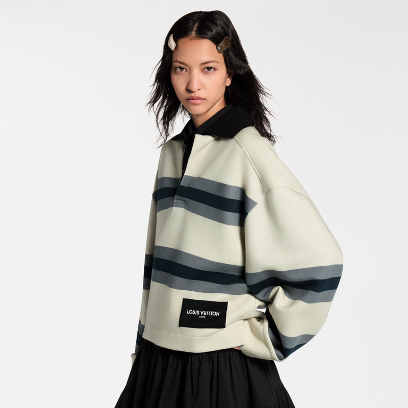 Chunky Stripes Polo Top 4