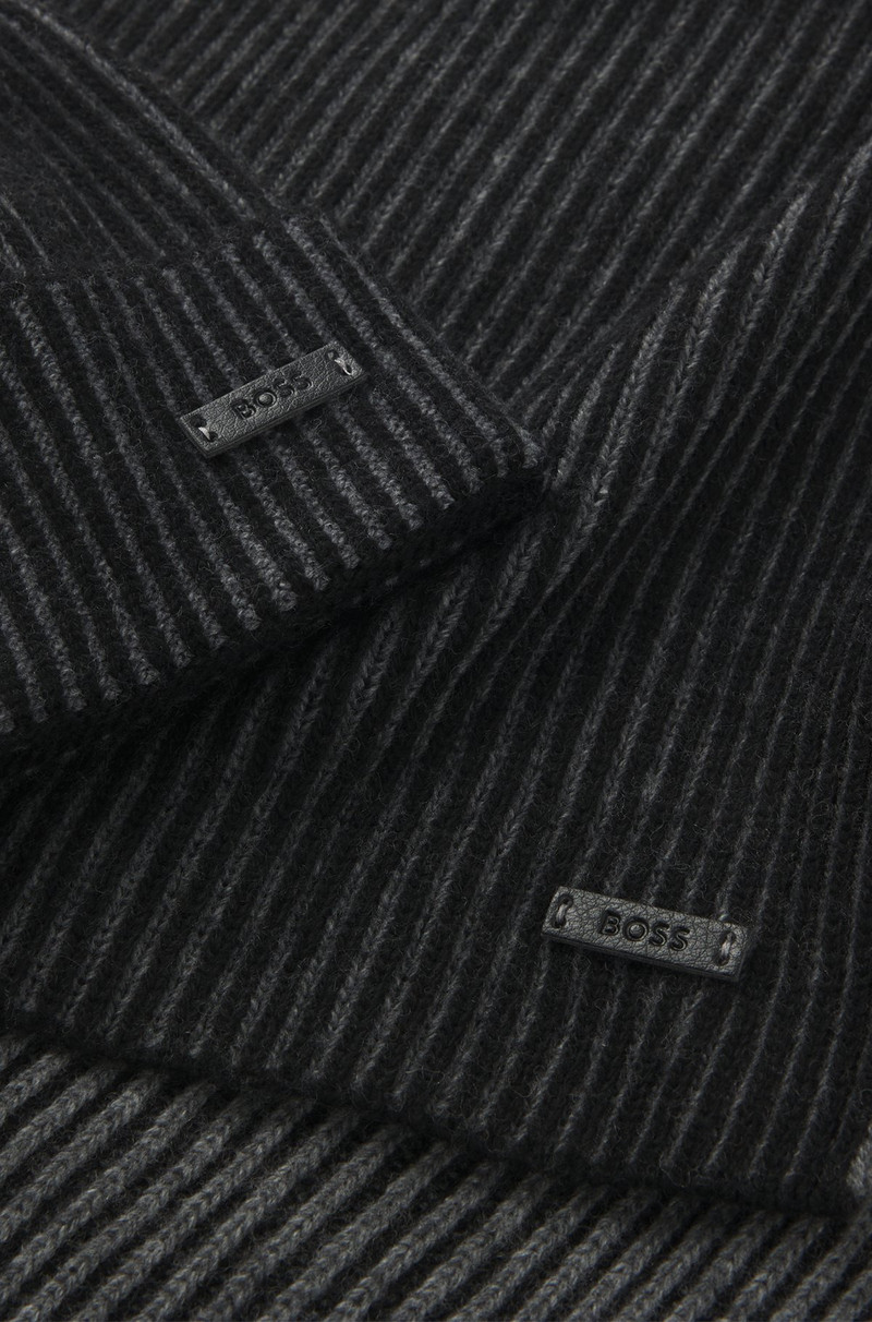 HAT AND SCARF SET WITH LOGO LABELS 4