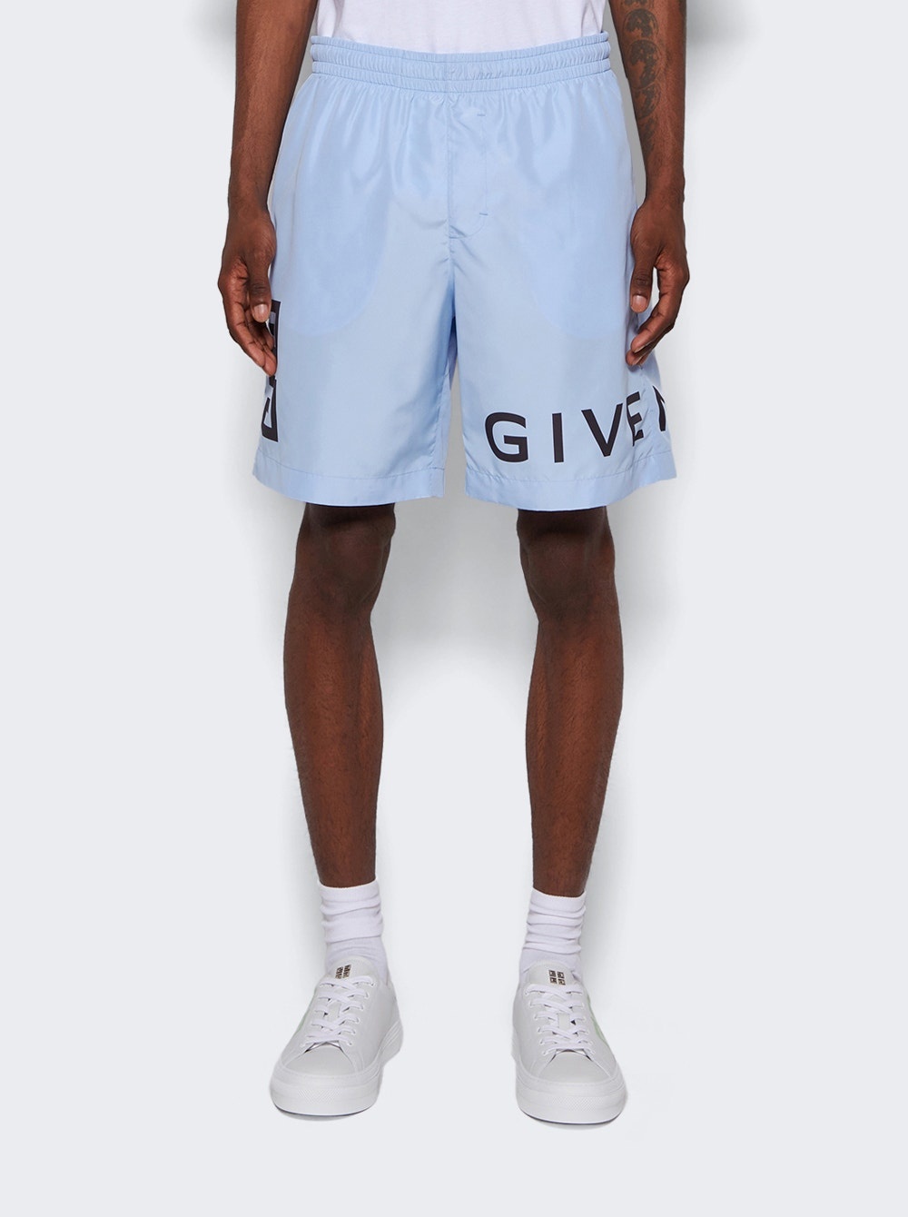 Long Swim Shorts Baby Blue - 3