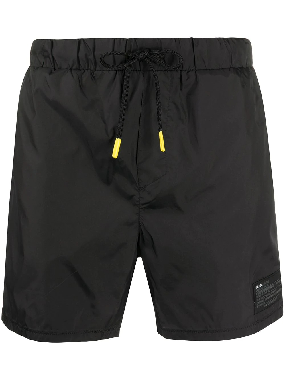 rubber logo swim shorts - 1