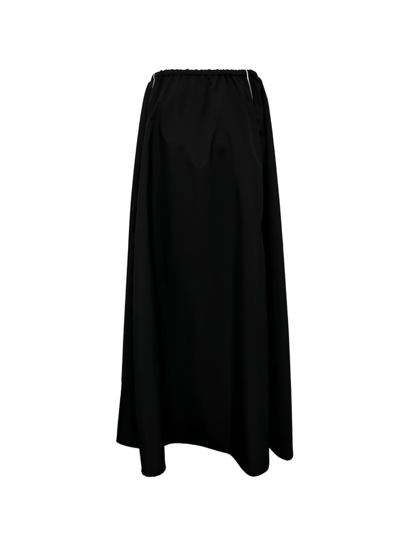 MSGM elasticated midi A-line skirt outlook