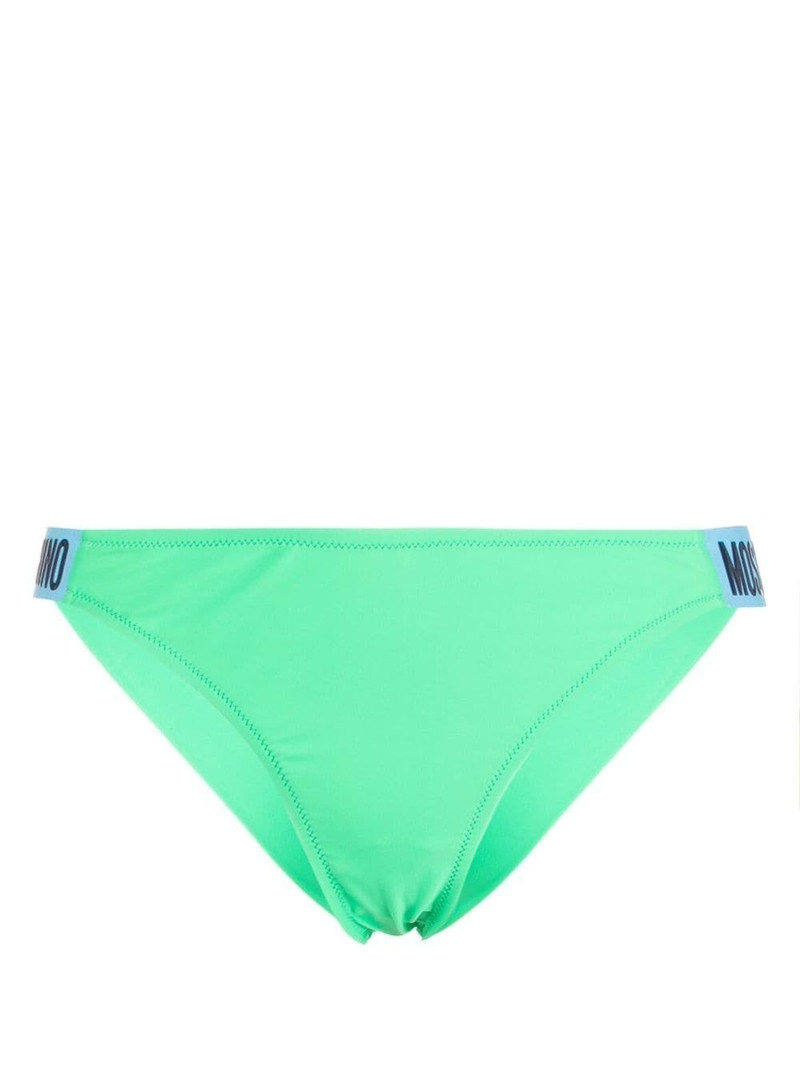 logo-embossed bikini bottoms 1
