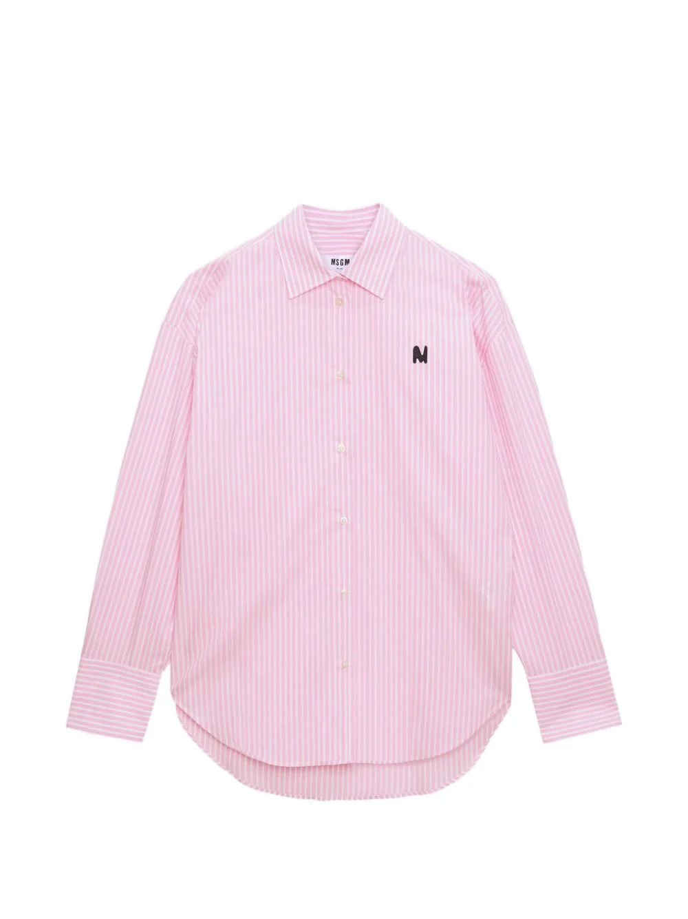 striped logo shirt - 1