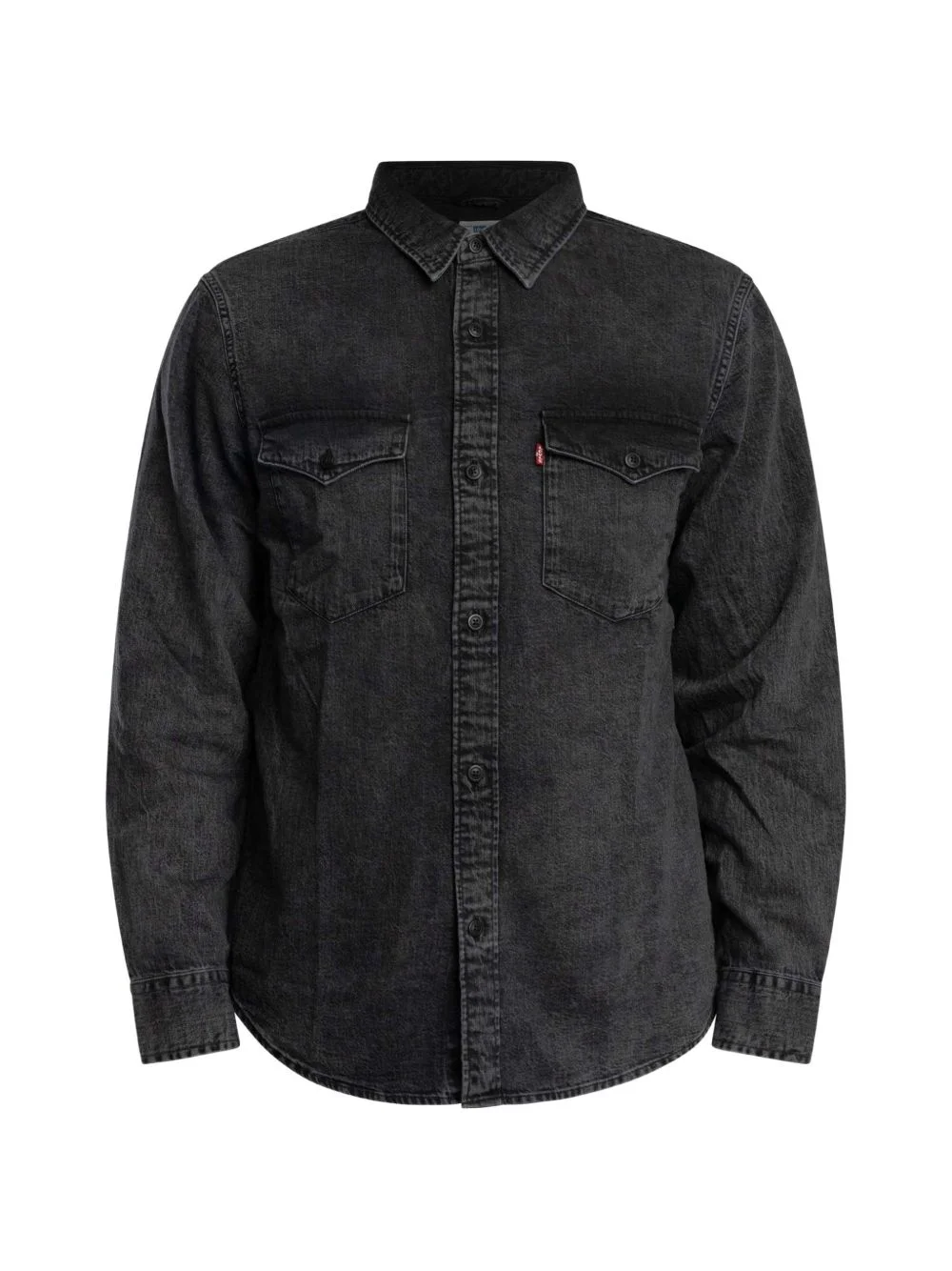 button-up denim shirt - 1