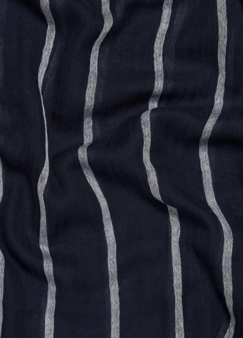 Vince Cotton Gauze Awning Stripe Scarf outlook