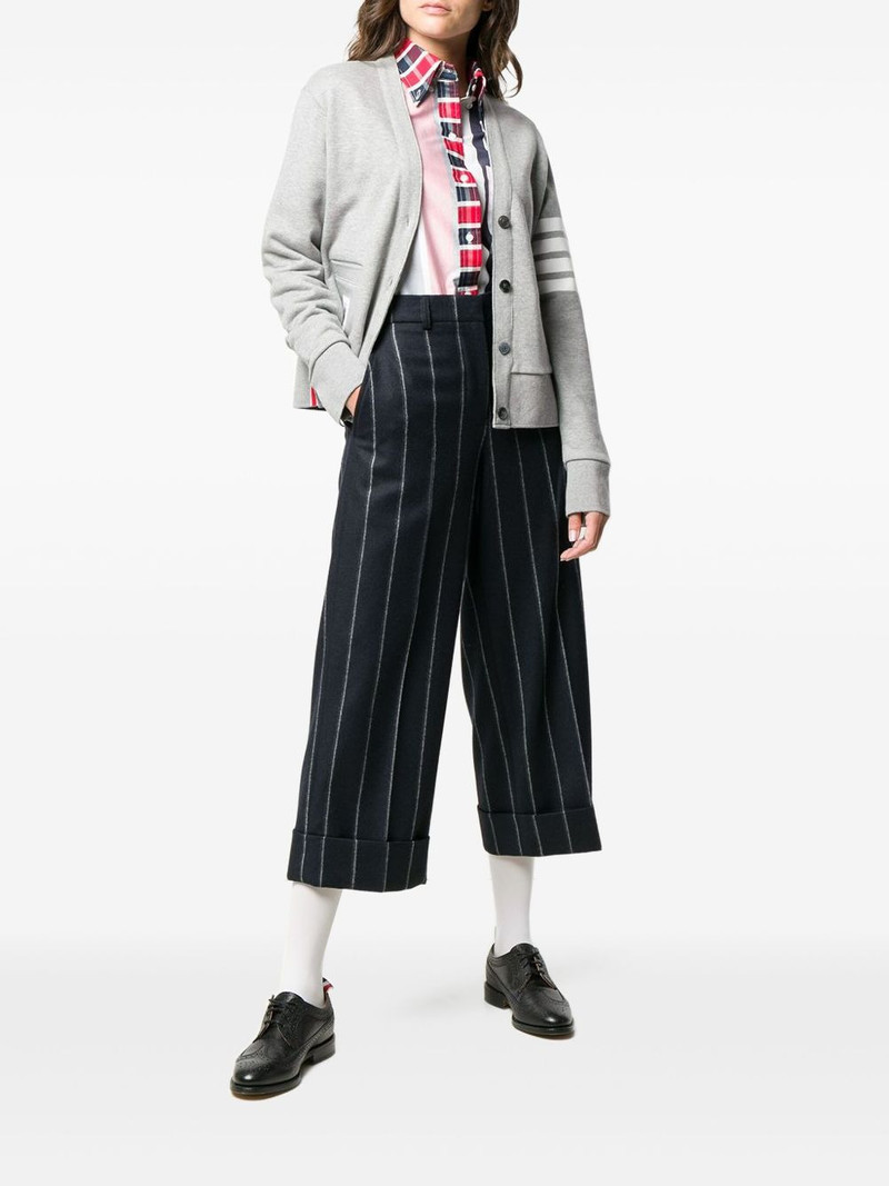 Thom Browne 4-Bar V-neck cardigan outlook