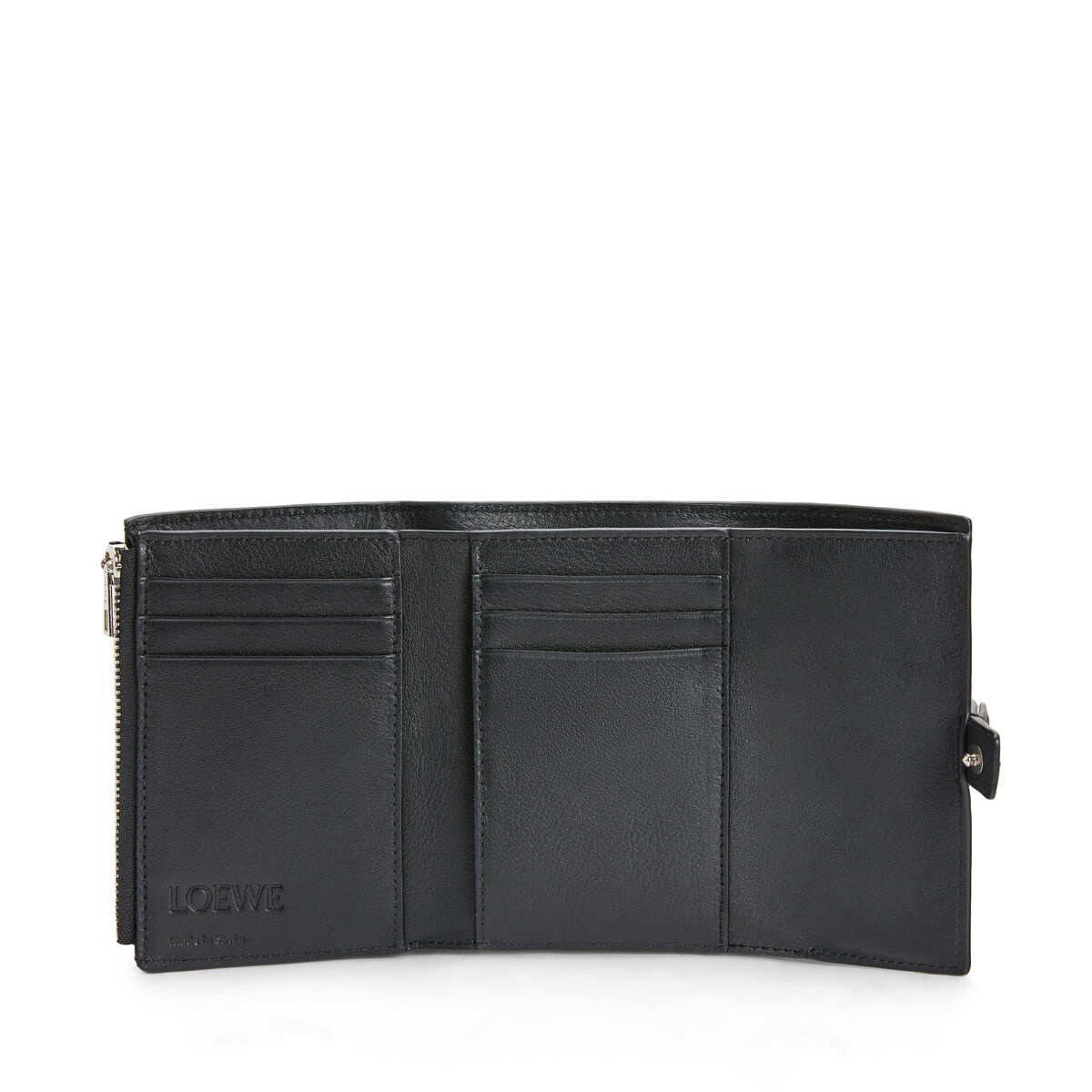 Small vertical wallet in soft grained calfskin - 3