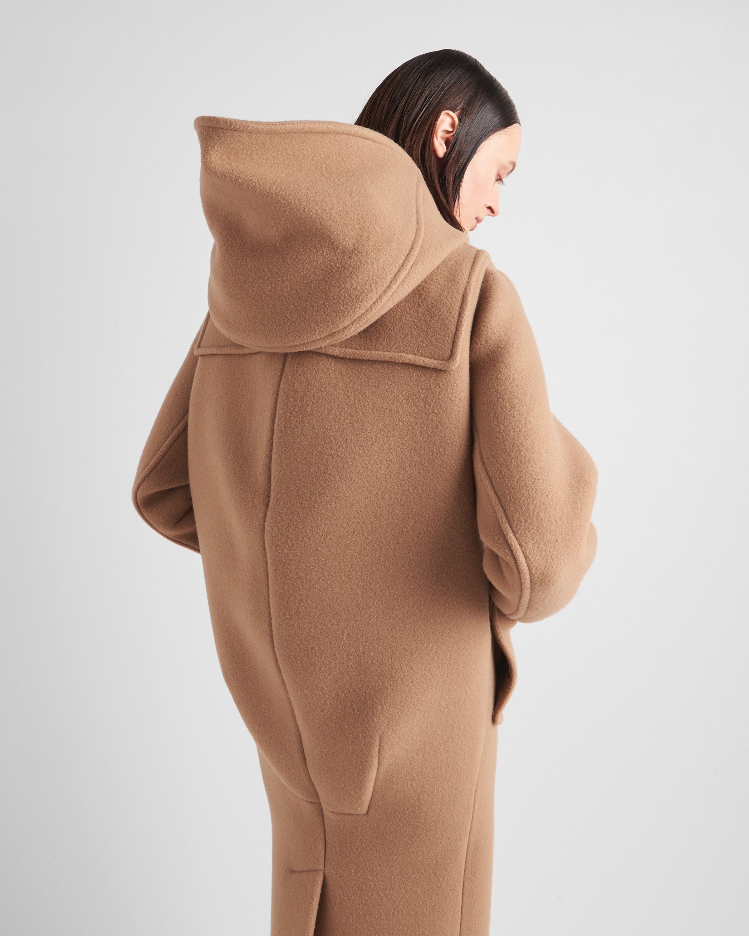 【プラダ・PRADA】Long velour duffle coat Prada Long velour duffle coat | REVERSIBLE