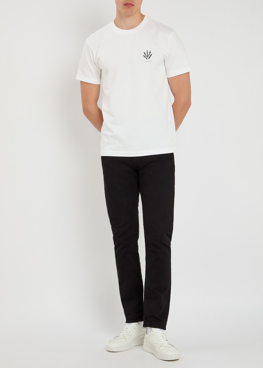 Rag & Bone Dagger Logo-embroidered Cotton T-shirt - 4