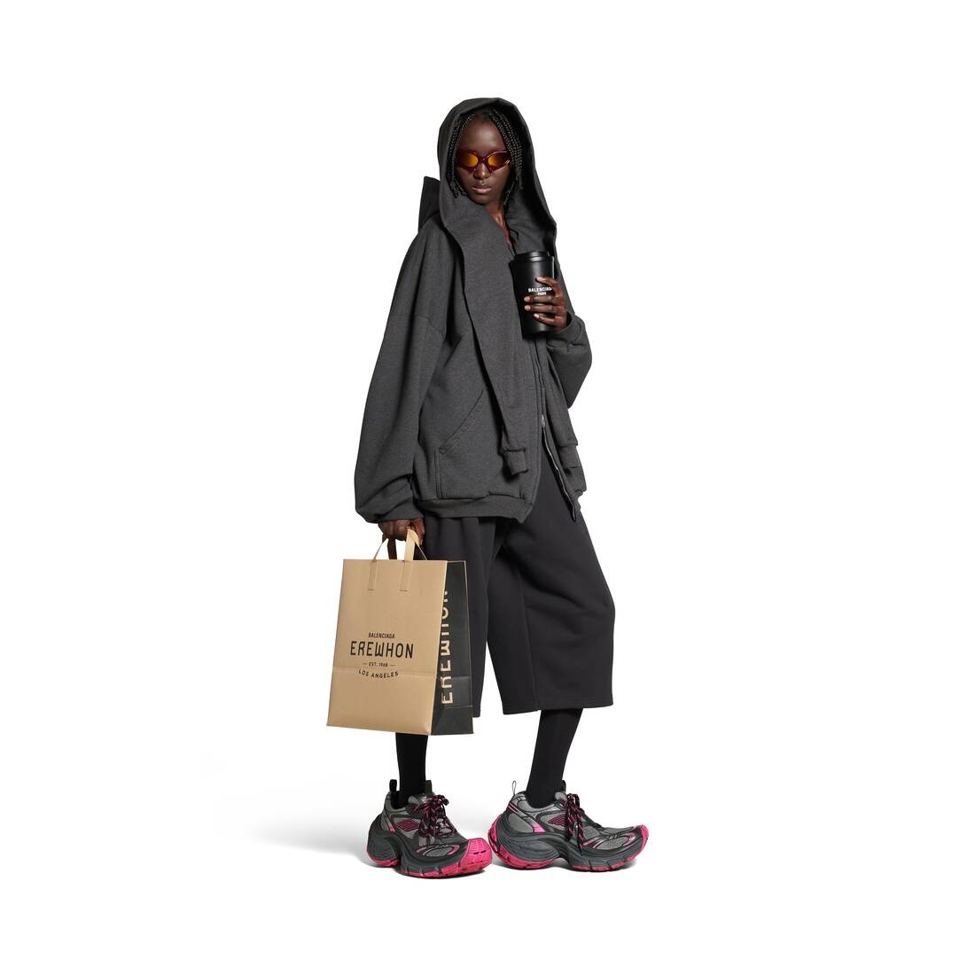 Women's 10xl Sneaker in Grey/pink/black - 8