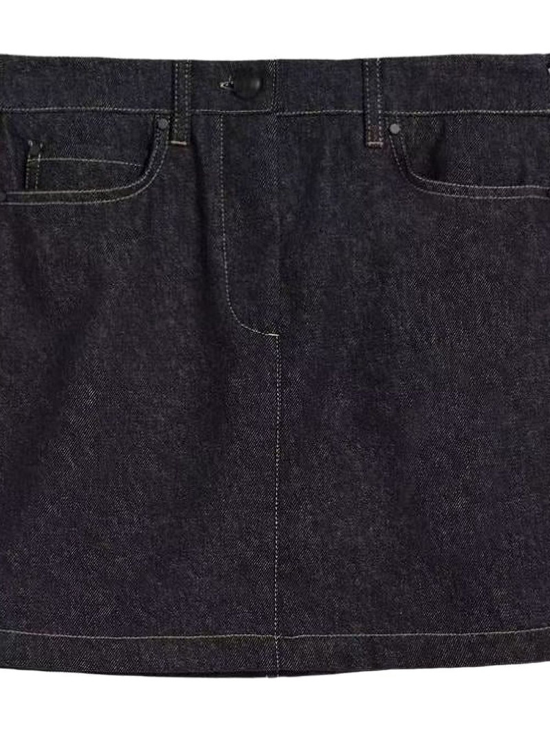 Max Mara button denim mini skirt outlook