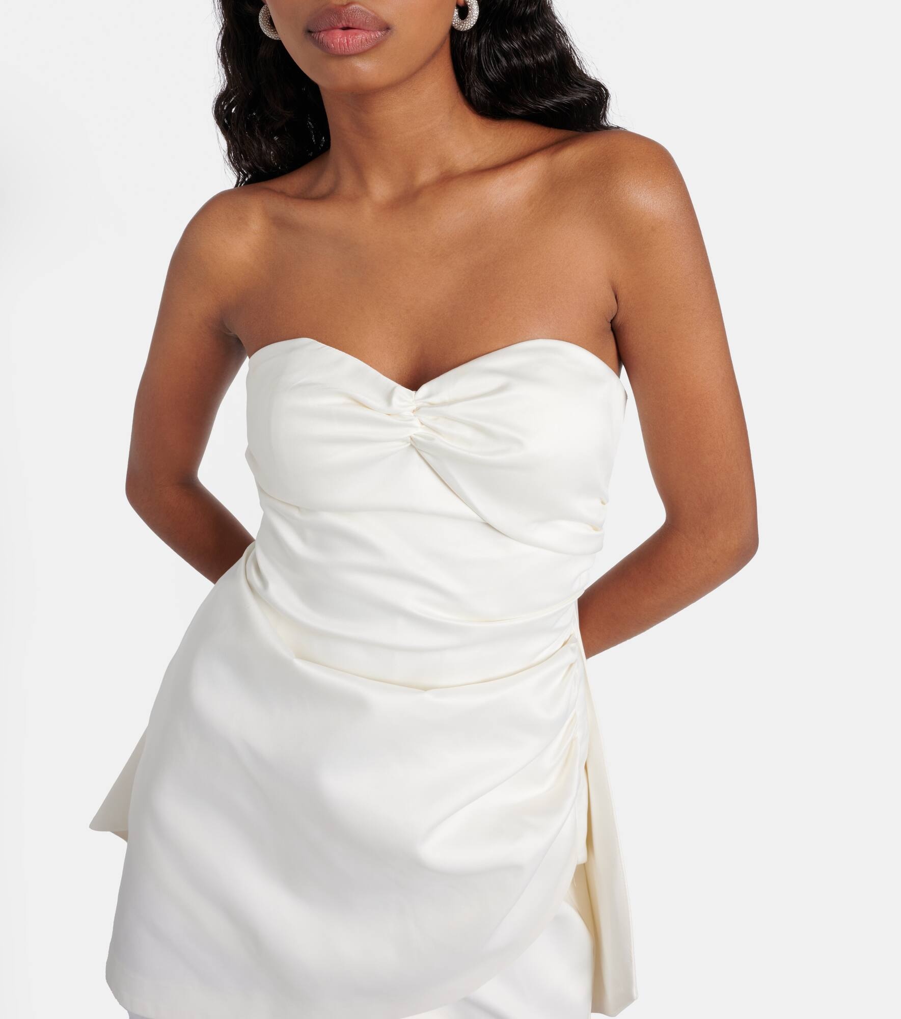 Bridal strapless minidress - 5