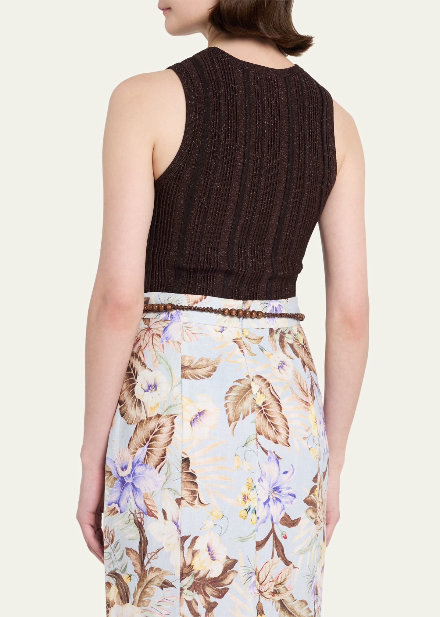 Lucky Metallic Racer Tank Top - 3