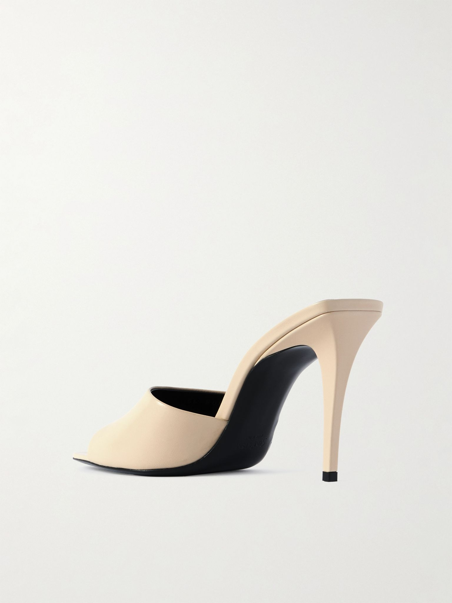 Romy leather mules Cream - 3