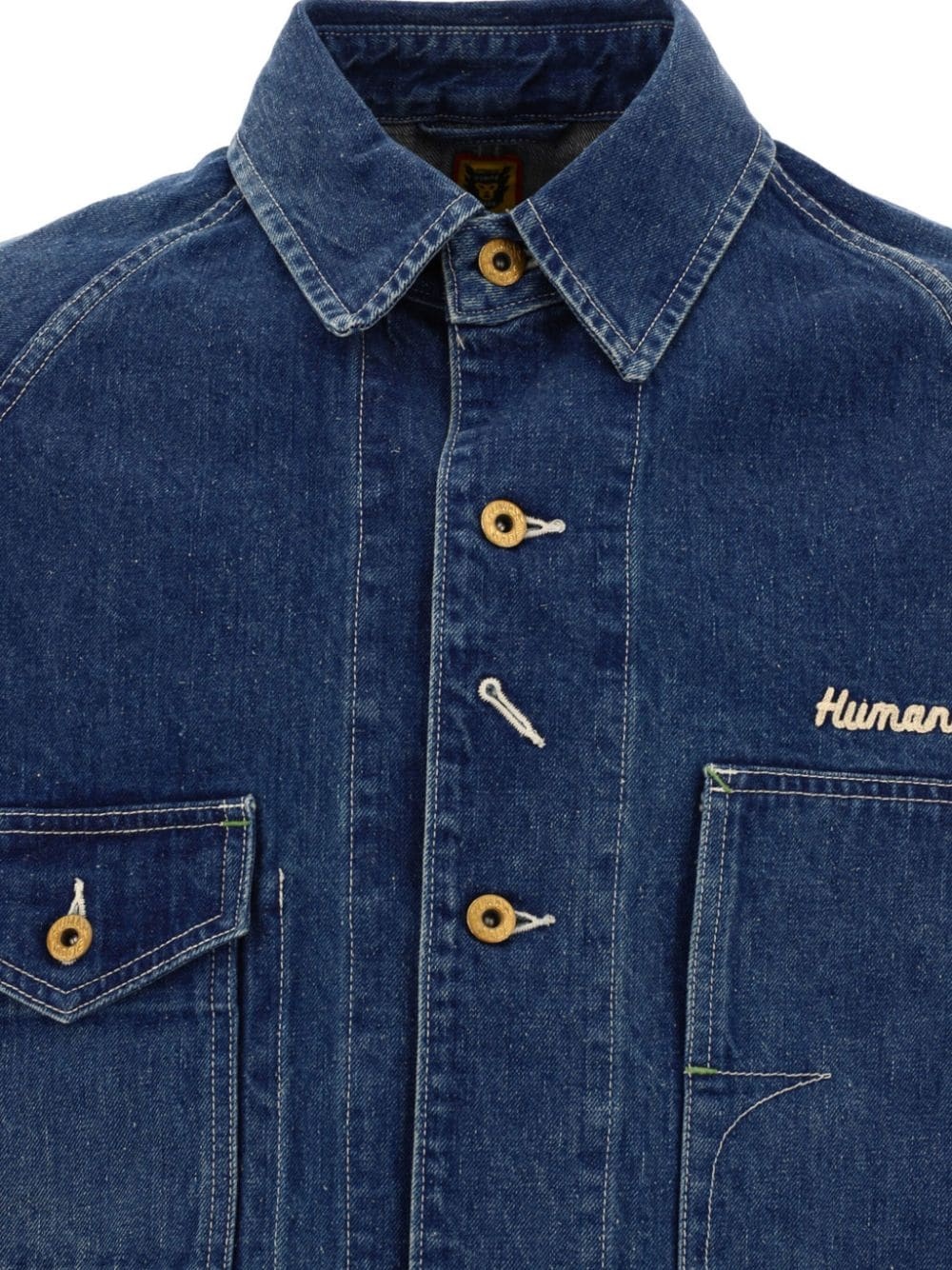 long-sleeved denim shirt - 3