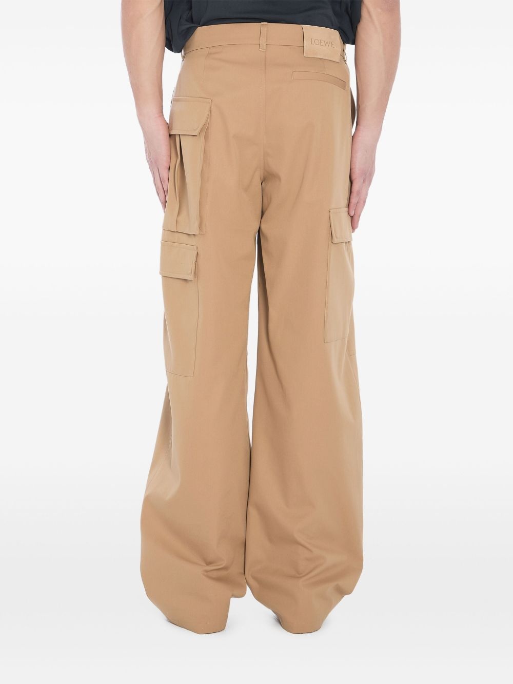 straight-leg cargo trousers - 4