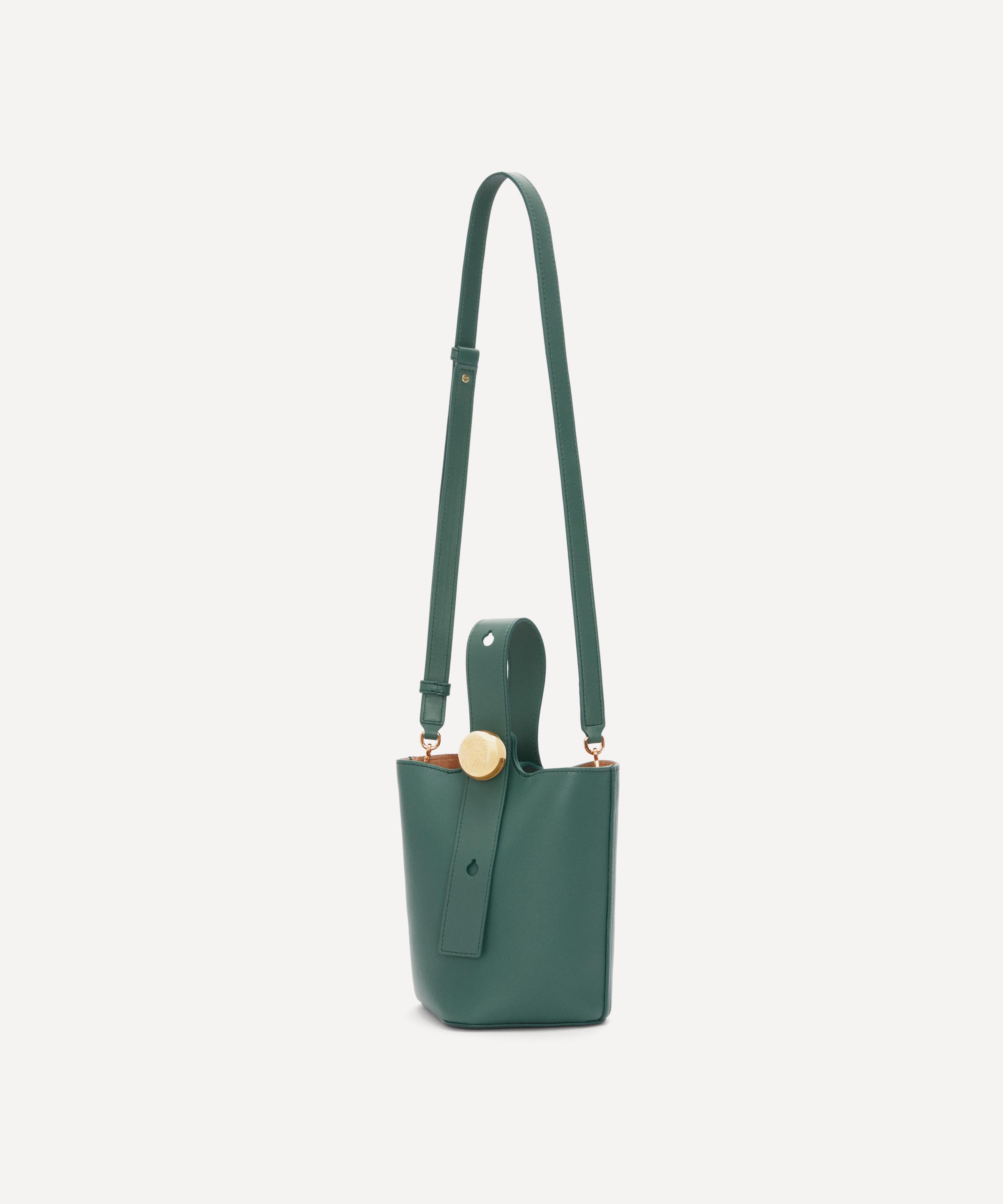 Mini Pebble Leather Bucket Bag - 2