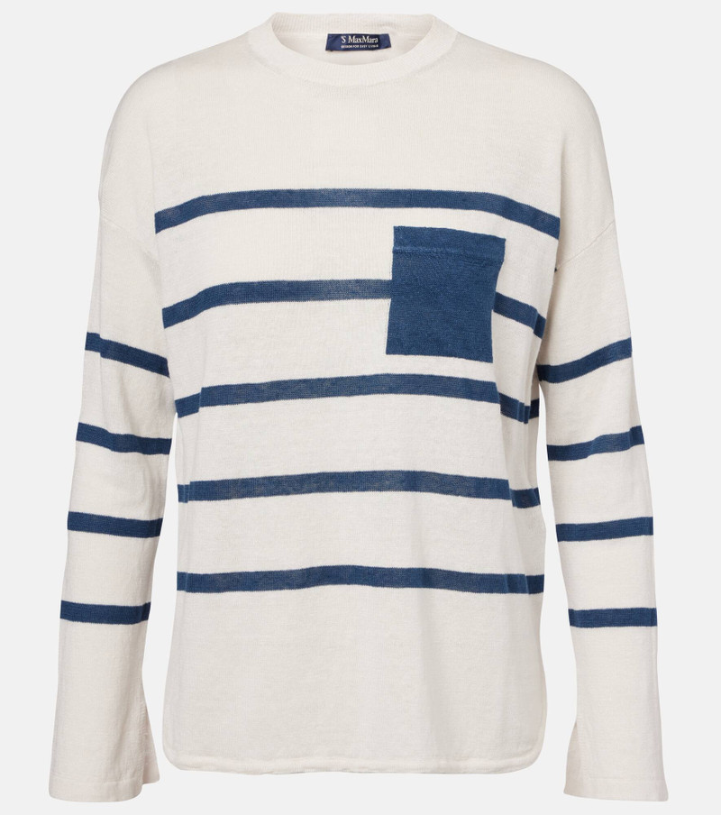 striped long-sleeve top - 1