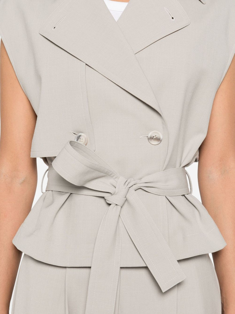 sleeveless double-breasted jacket 5