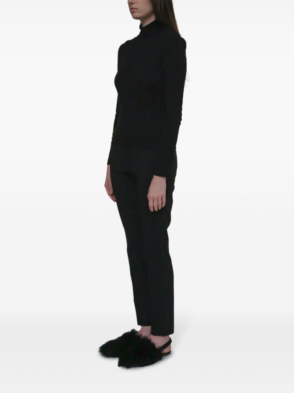 snap turtleneck top - 3