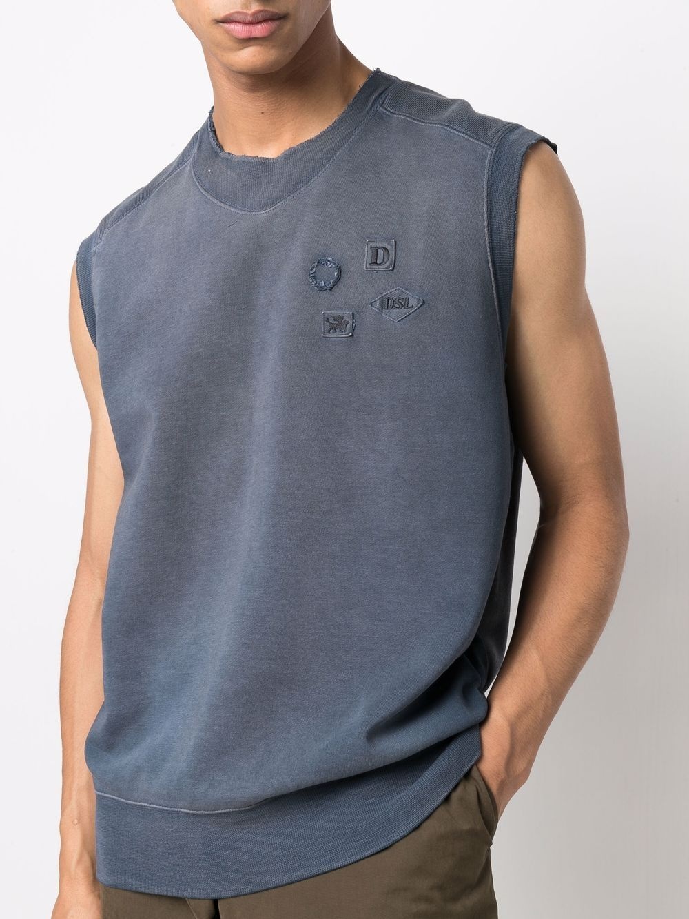 logo-patch tank top - 5