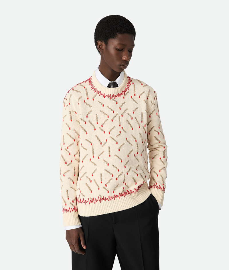 Cotton Jacquard Matches Jumper - 1