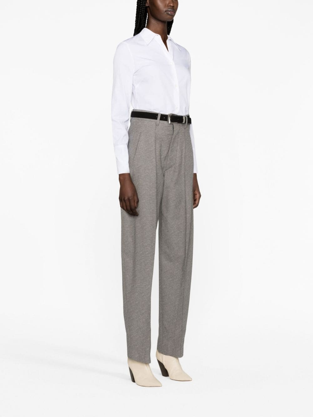 pressed-crease tailored trousers - 3