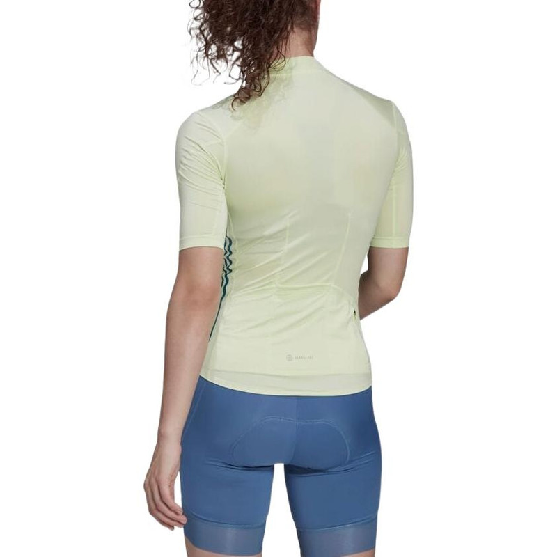 (WMNS) adidas The Short Sleeve Cycling Jersey 'Green' H65313 3